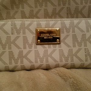 Michael Kors Cream & Tan Wallet